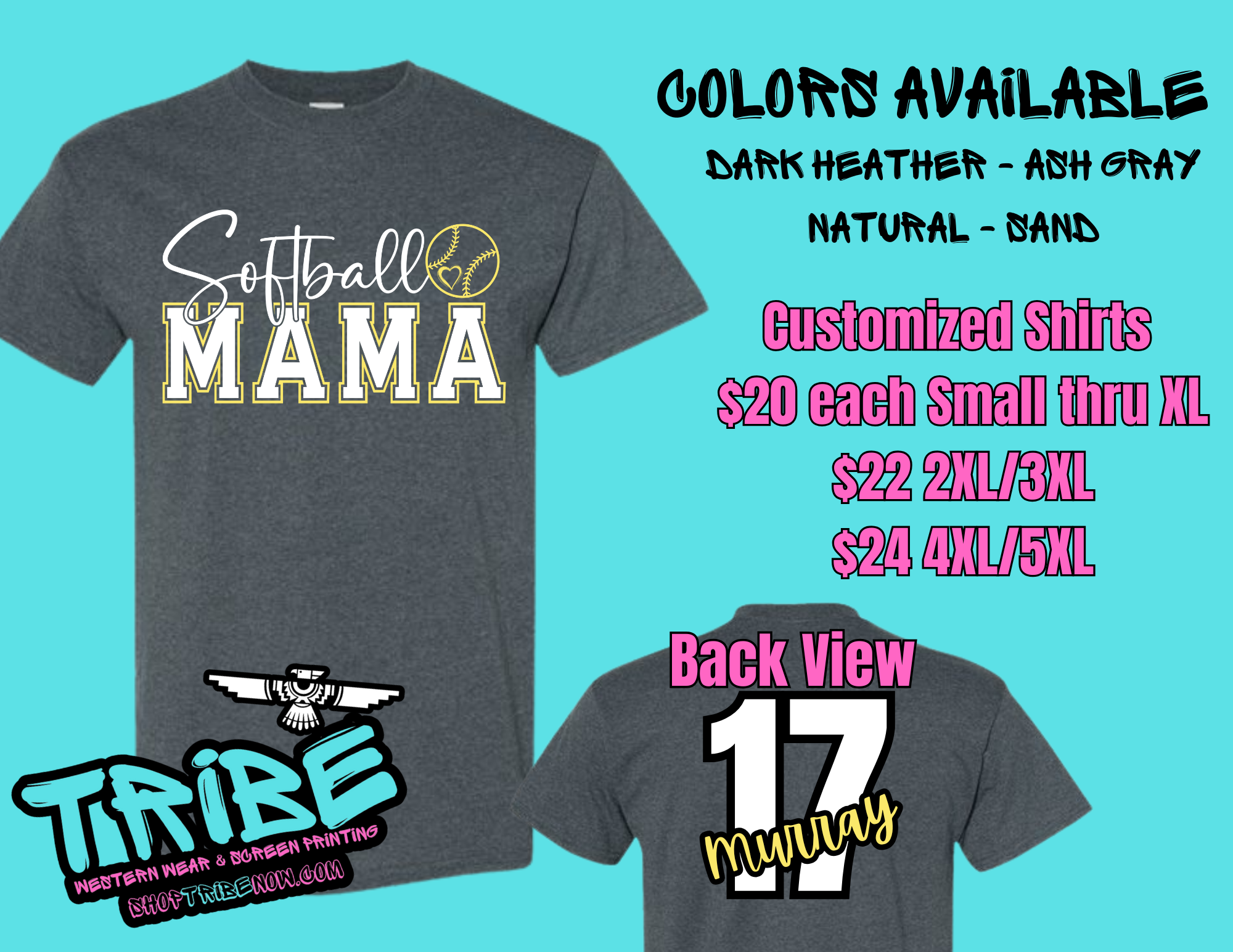 Softball mom 2 - Your Choice Name & #