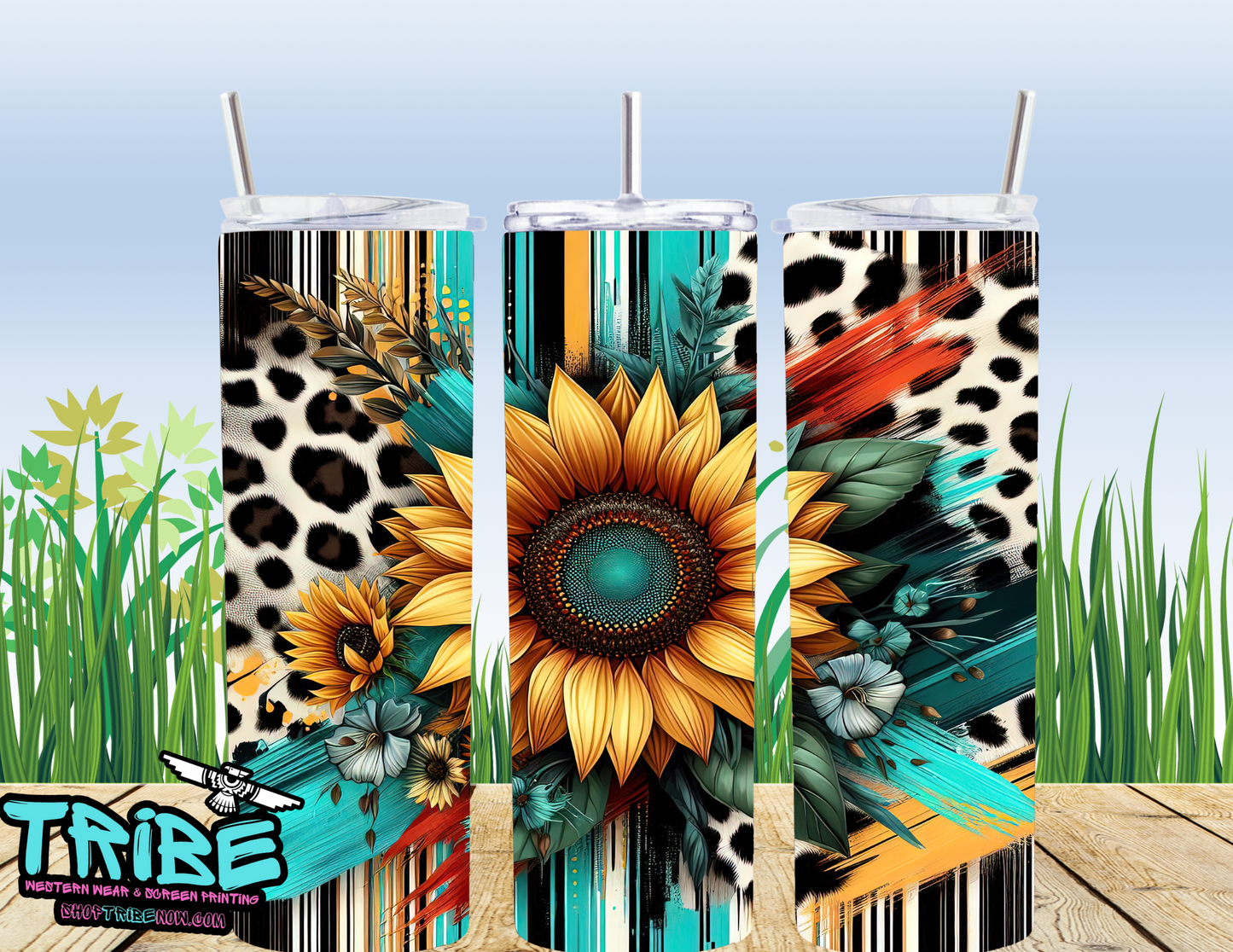 20 Oz Sublimation Tumbler with straw