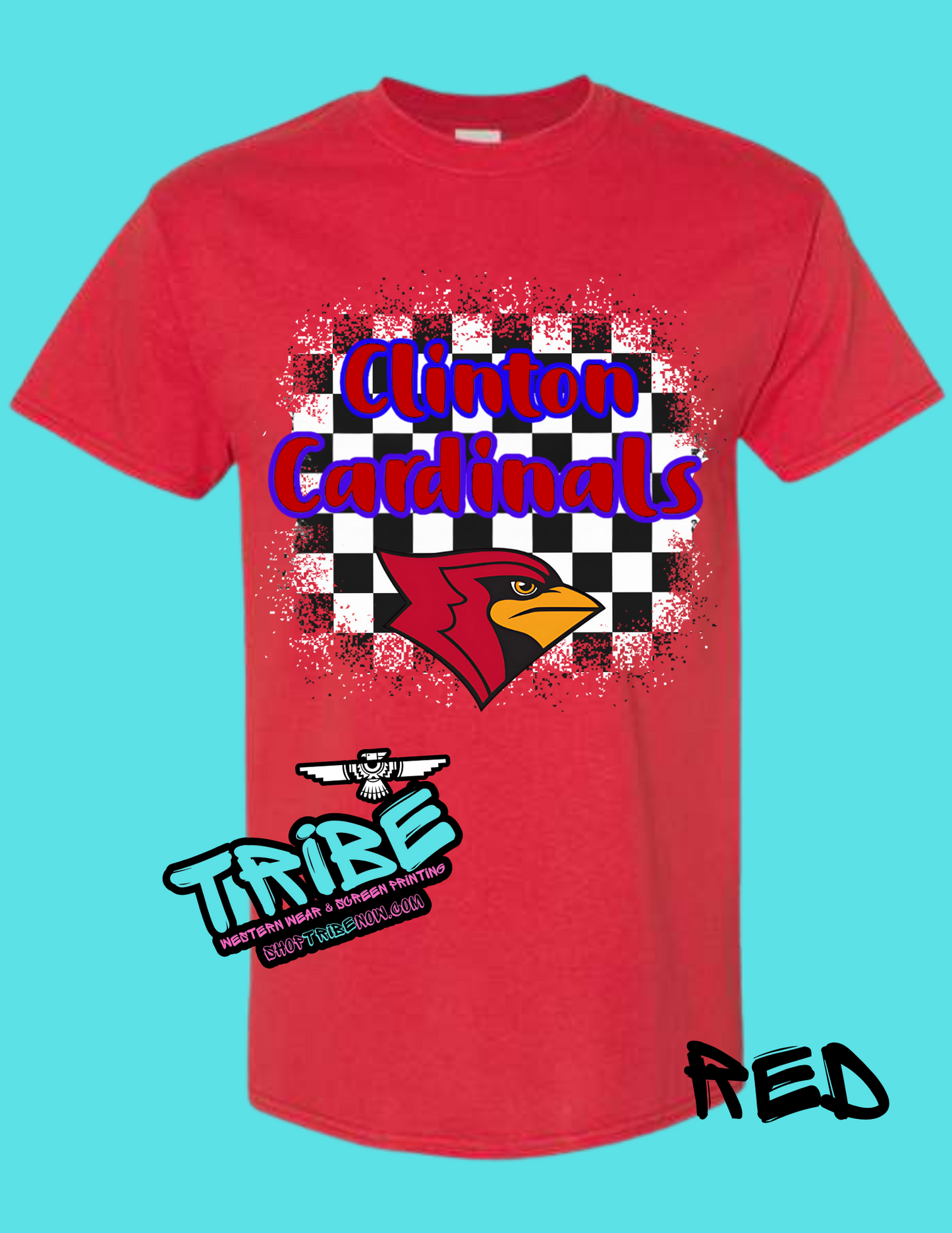 Clinton Cardinal Checkered 1