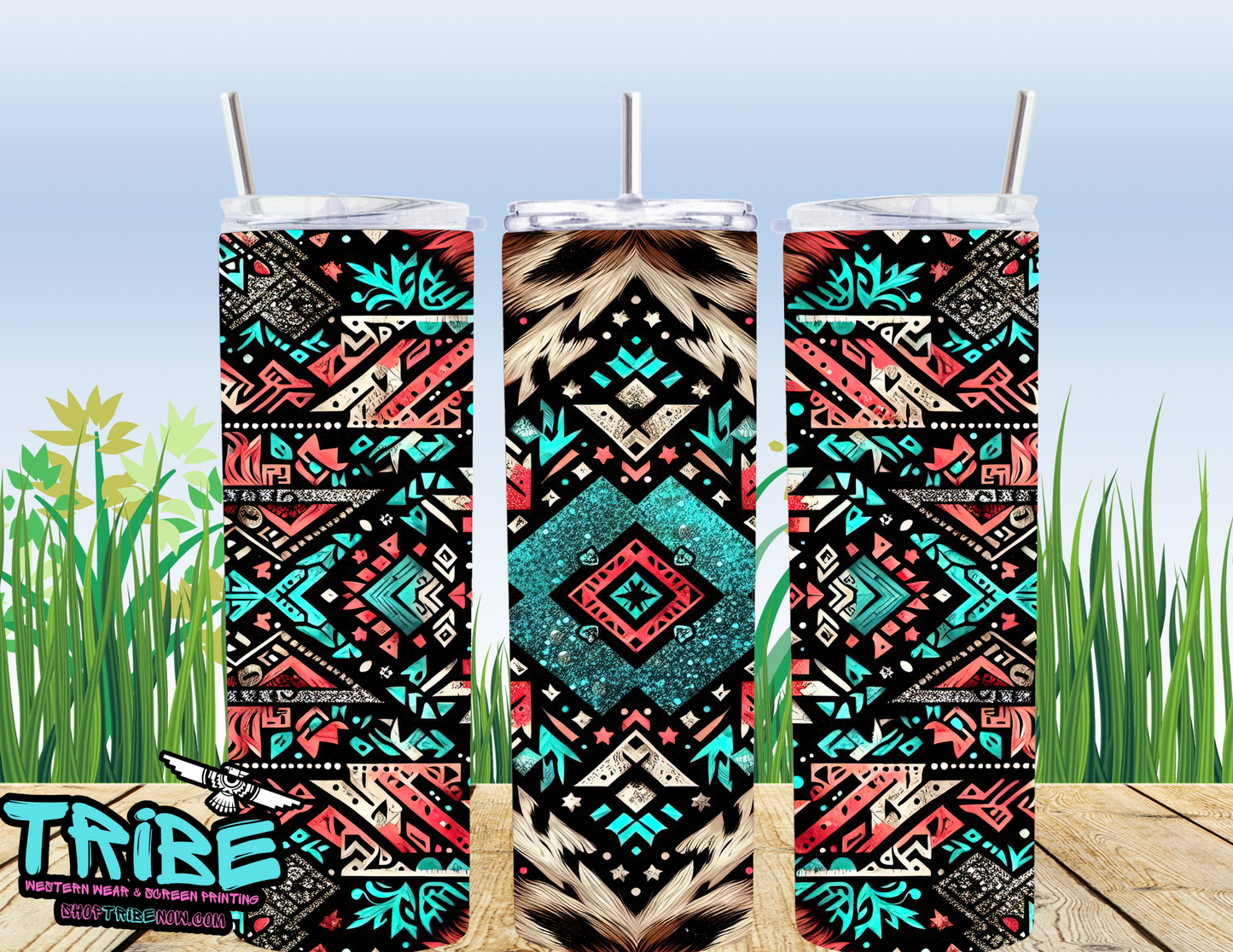 20 Oz Sublimation Tumbler with straw