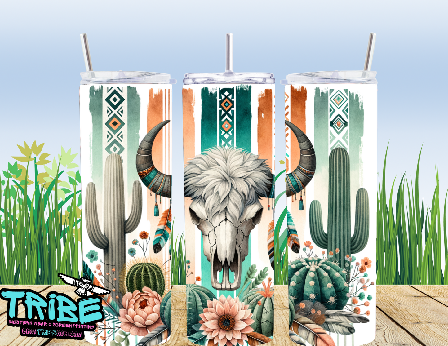 20 Oz Sublimation Tumbler with straw