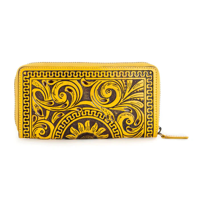 Myra -Sunset Valley Wallet in Sunrise Yellow