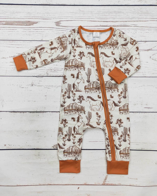 Baby Western Rodeo  Zip Sleeper