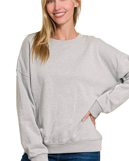 `Basic Casual Sweatshirts Zenana