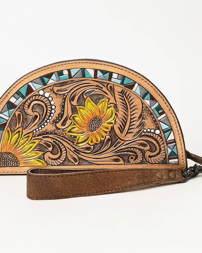 ADBG1433A Taco Hand Tooled Genuine Western Leather Women Bag