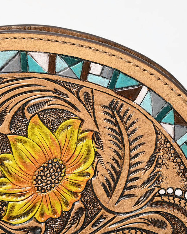 ADBG1433A Taco Hand Tooled Genuine Western Leather Women Bag