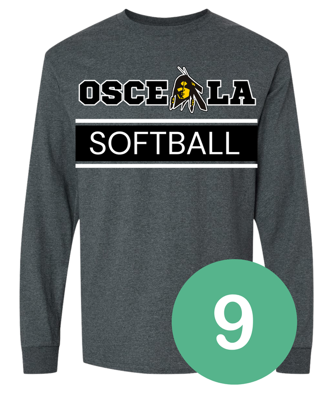 Multiple Designs Available - Osceola Softball Long sleeve T Shirt