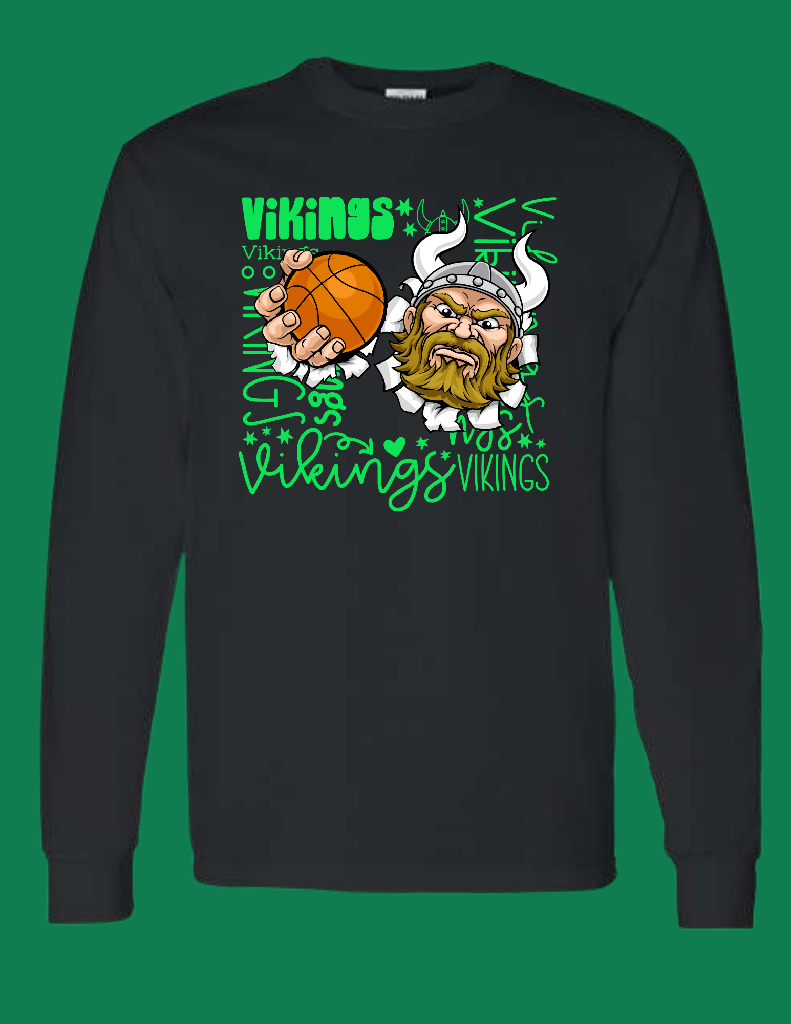 Lakeland Vikings - Basketball - Heavy Blend™ Crewneck Sweatshirt