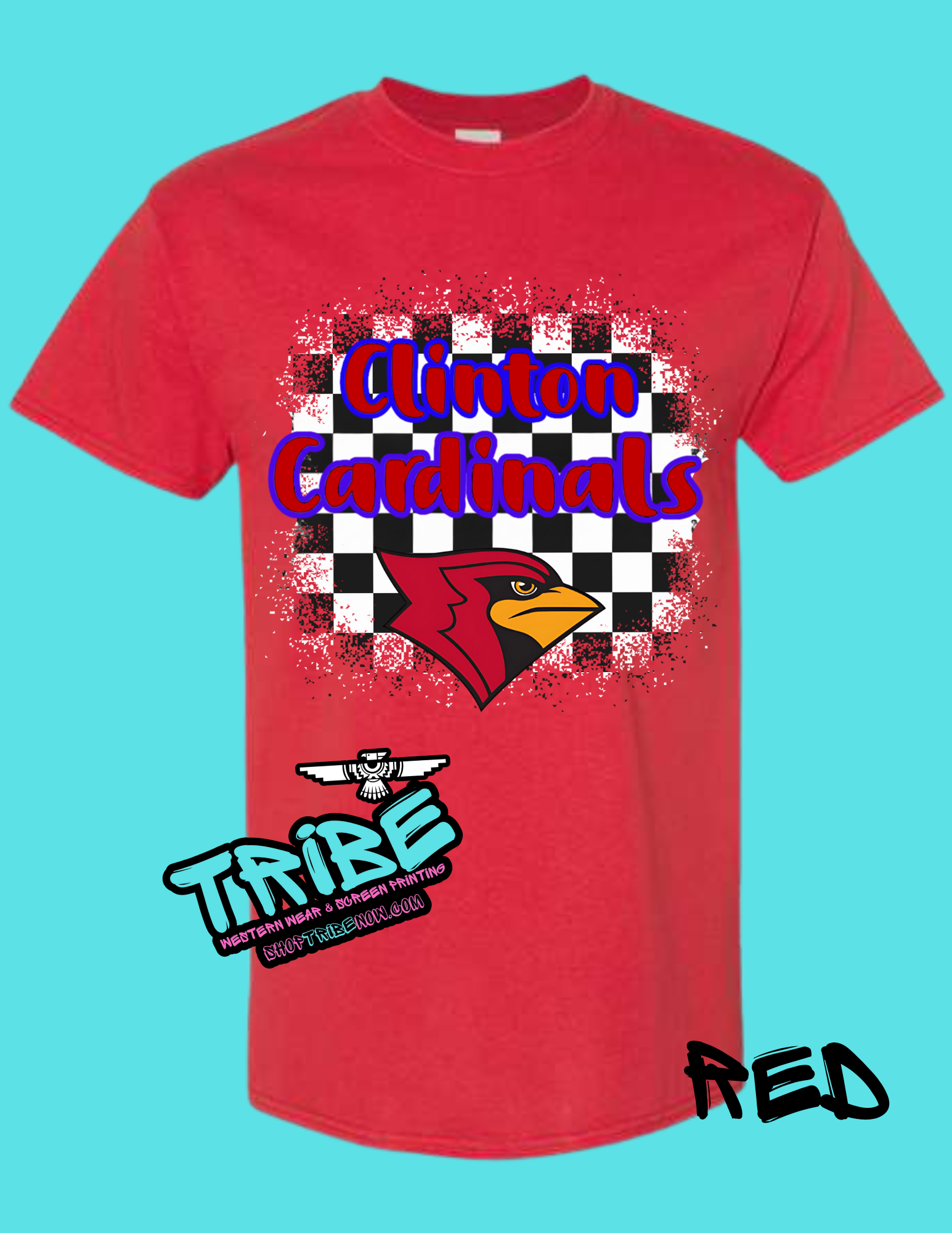 Clinton Cardinal Checkered 1