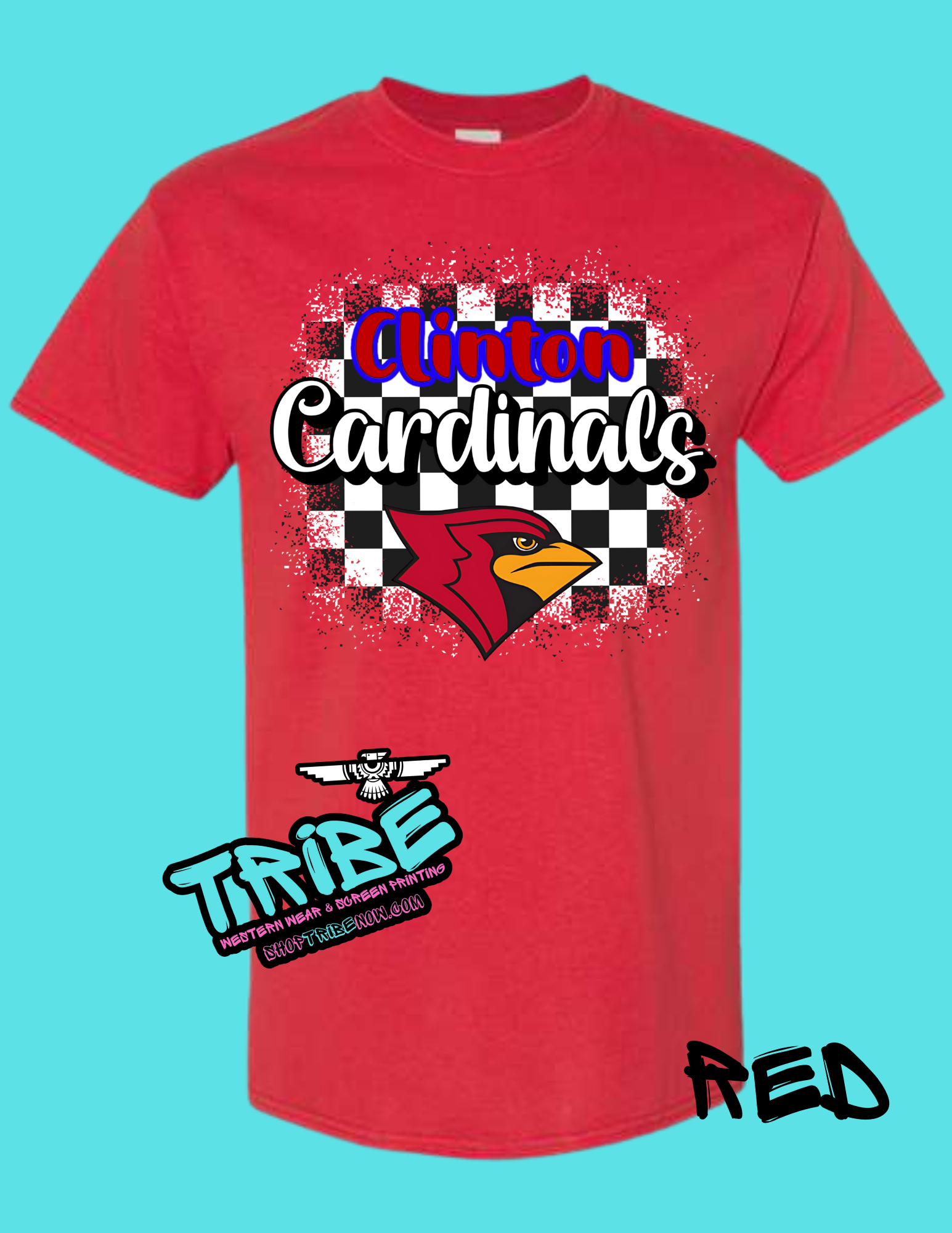Clinton Cardinal Checkered 2