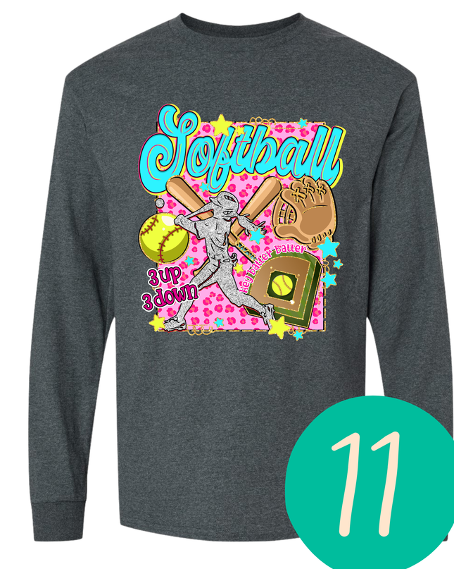 Multiple Designs Available - Osceola Softball Long sleeve T Shirt