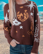 Brown / S / 52%Viscose+26%Polyester+22%Polyamide