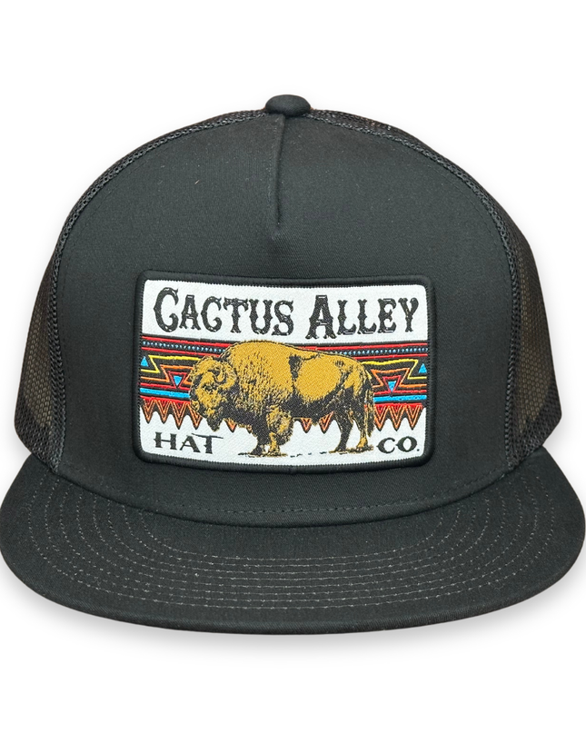 "Indian Trail" - 6006 Black/ Black Mesh, Snapback Cap (2025)