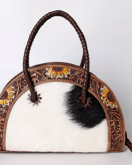 LC-ADBG517BRW Taco Hair-On Genuine Western Leather Women Bag