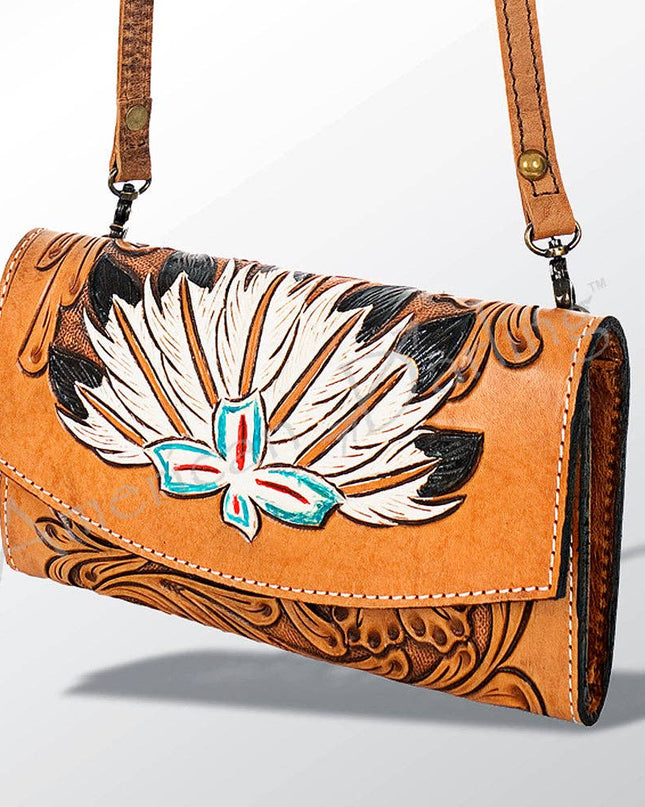 LC-ADBG518 Wallet Genuine Western Leather Women Bag