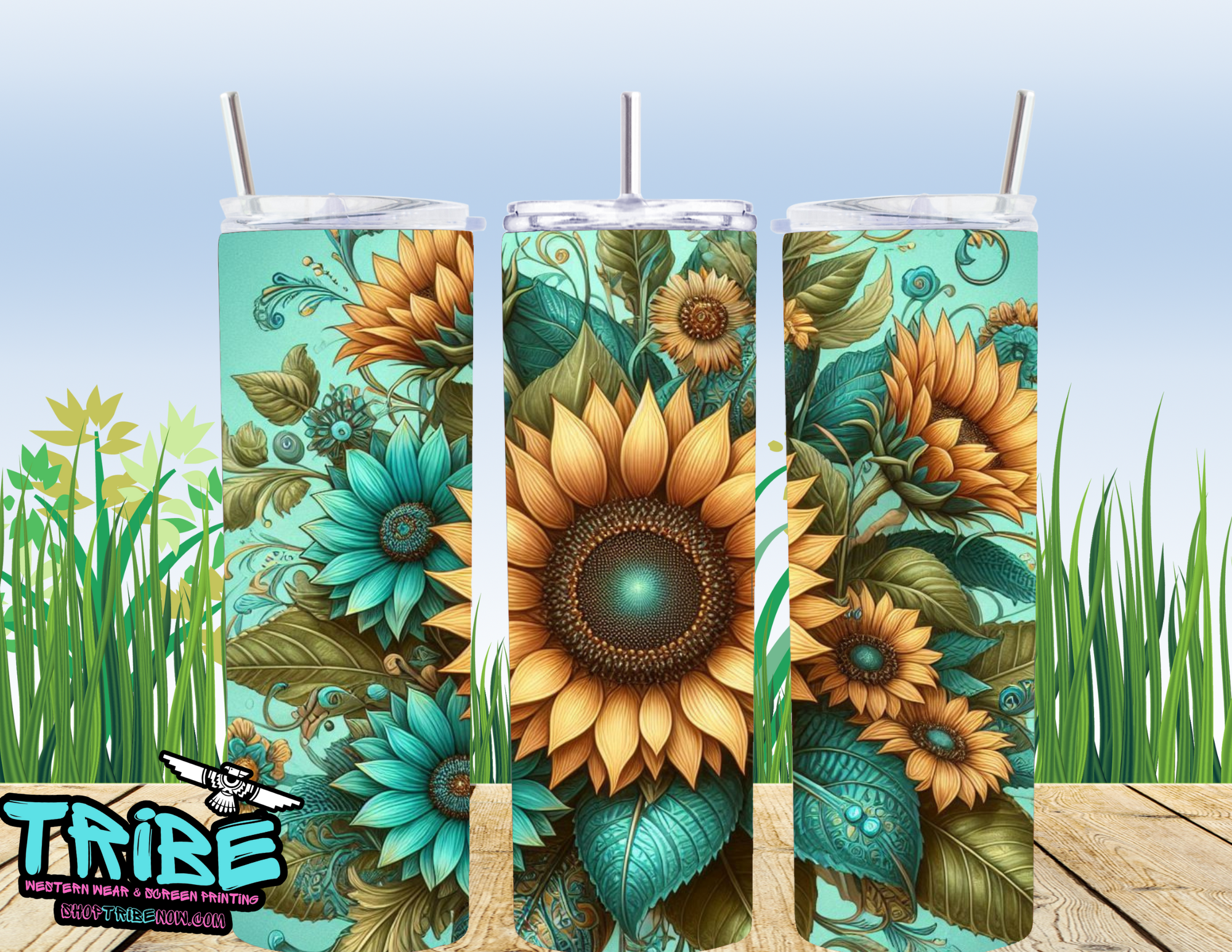 20 Oz Sublimation Tumbler with straw