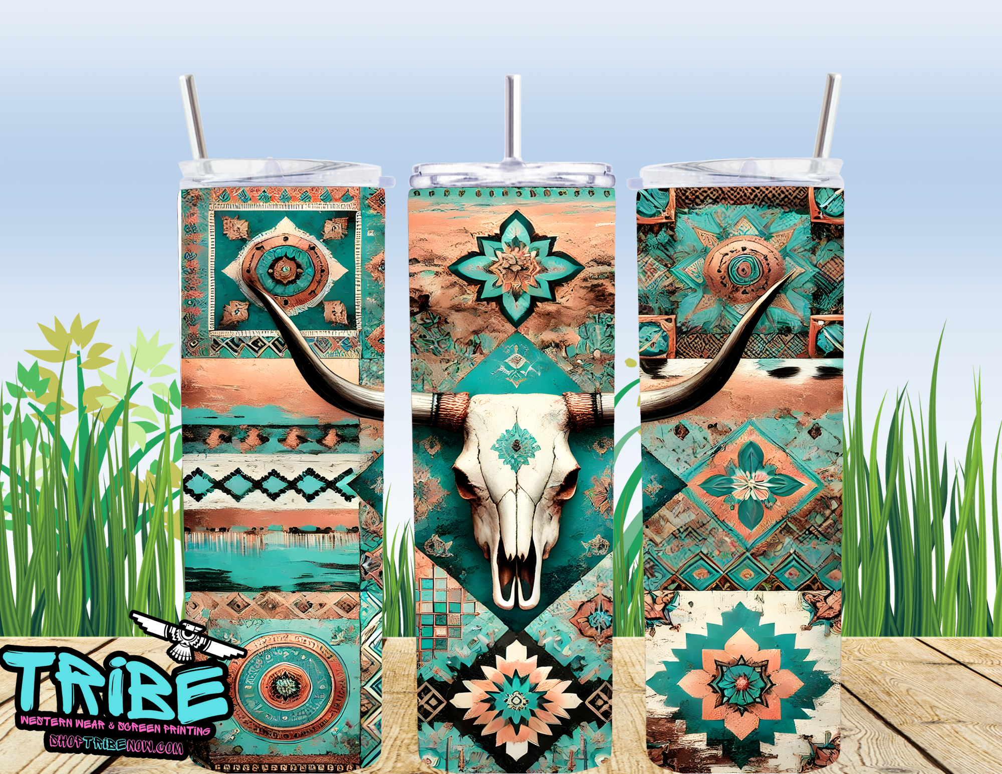 20 Oz Sublimation Tumbler with straw