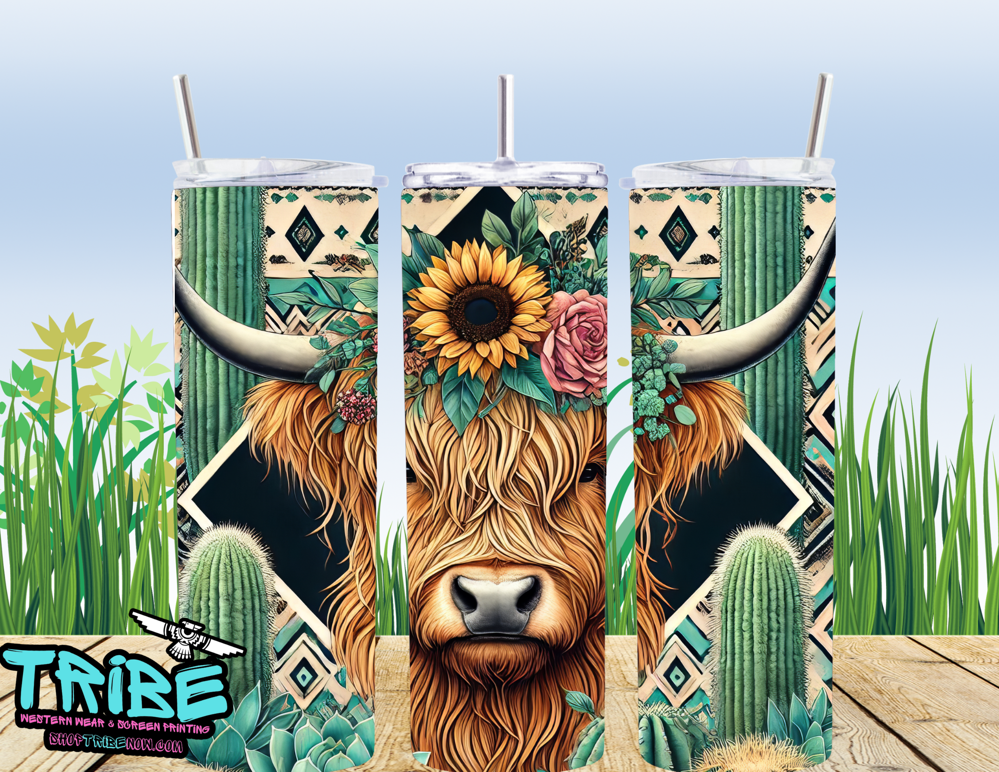 20 Oz Sublimation Tumbler with straw