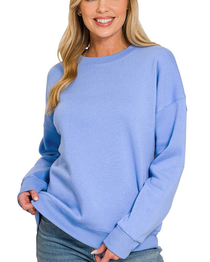 `Basic Casual Sweatshirts Zenana