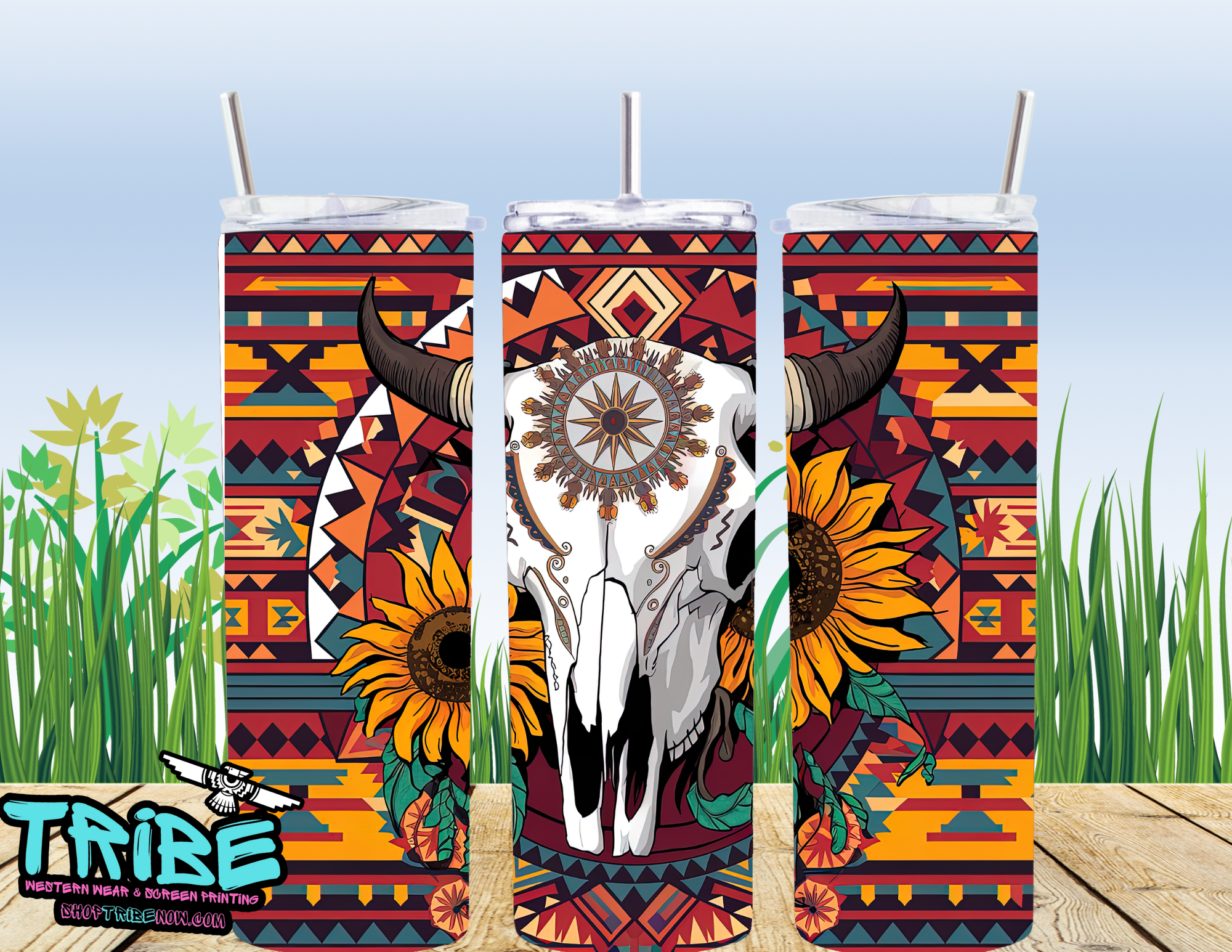 20 Oz Sublimation Tumbler with straw