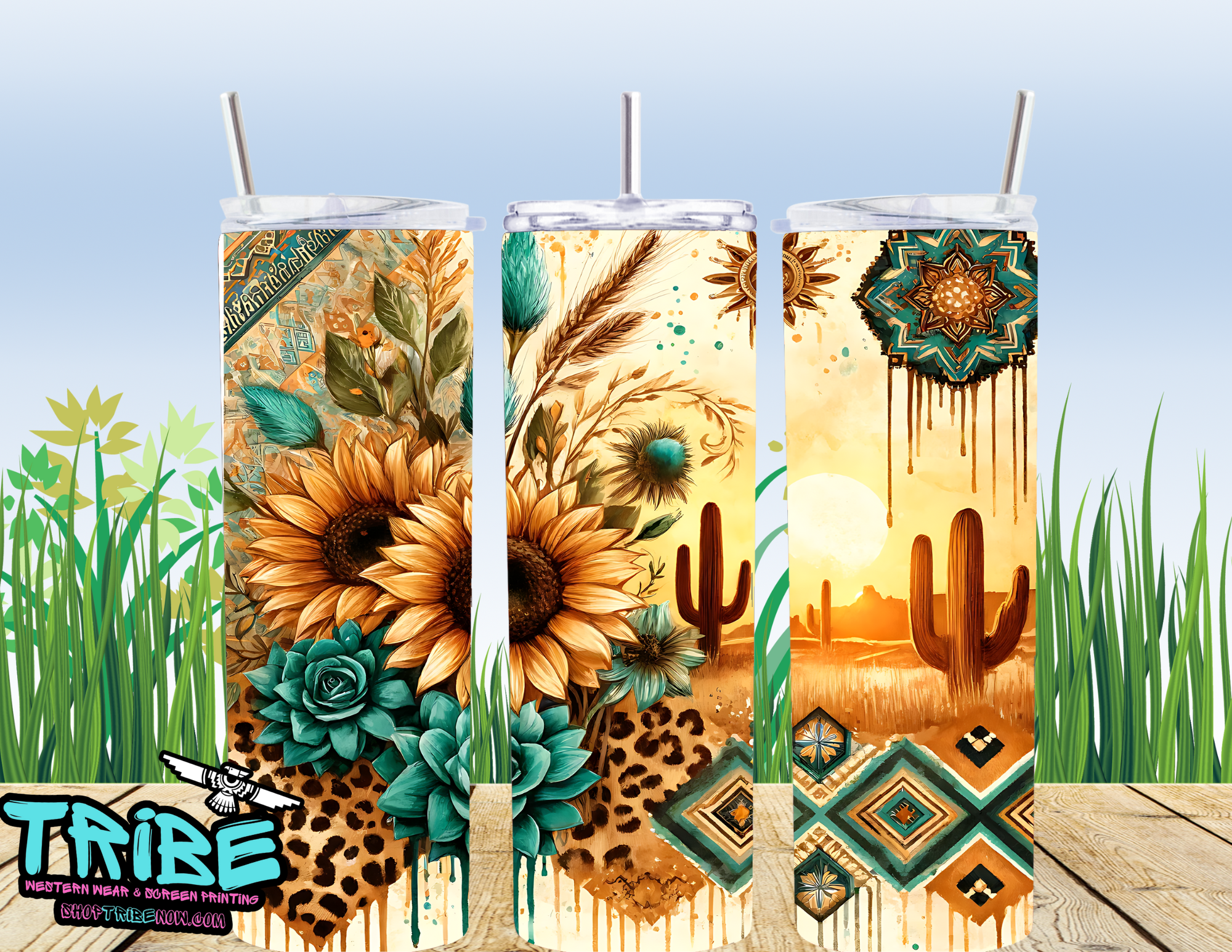 20 Oz Sublimation Tumbler with straw