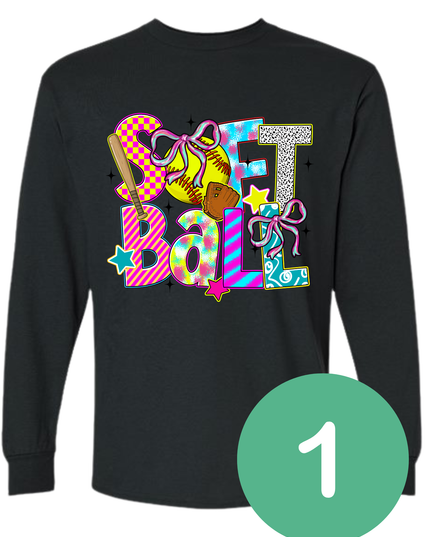 Multiple Designs Available - Osceola Softball Long sleeve T Shirt