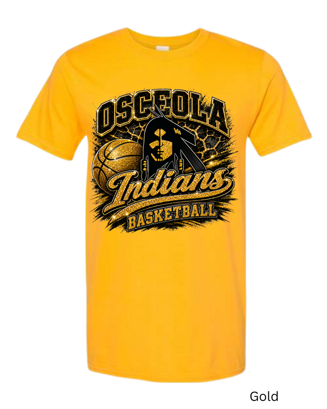 Osceola Indian - Basketball Glitter