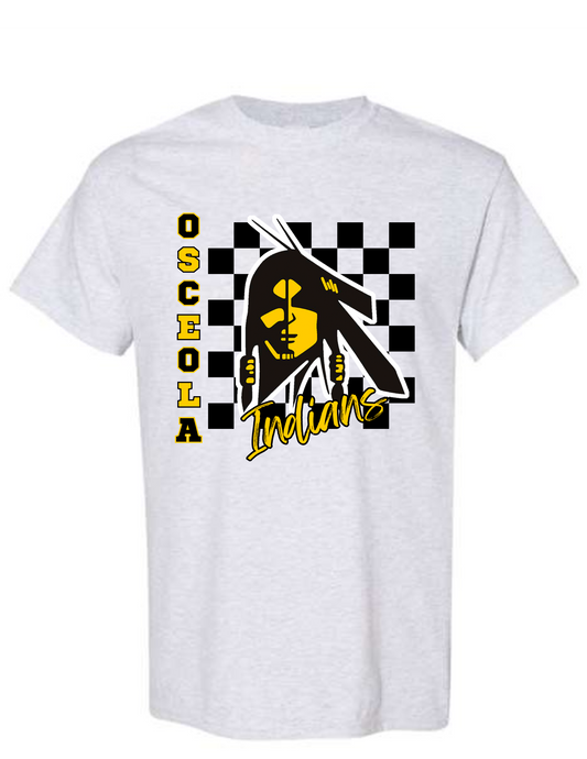 Osceola Indians  Checkered - Gildan - Heavy Cotton™ T-Shirt