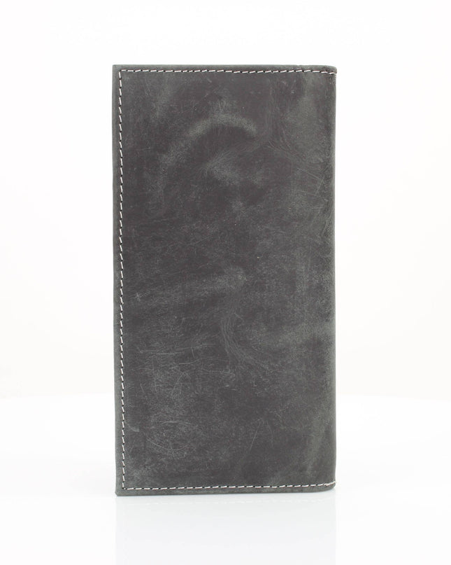 Oil Pull Up Tooled Leather Accent Rodeo Wallet ABW027