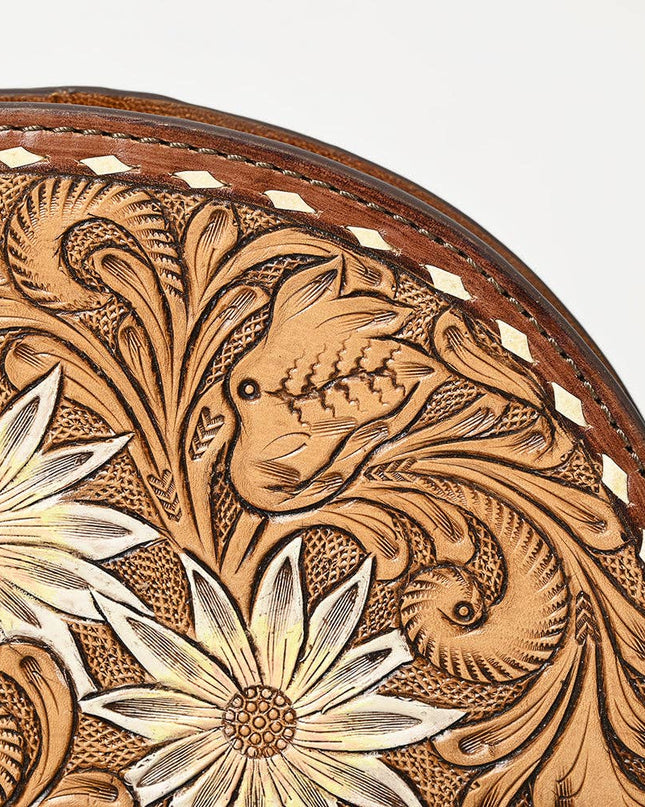 ADBG1433A Taco Hand Tooled Genuine Western Leather Women Bag