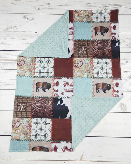 Baby Cows Print Western Blanket