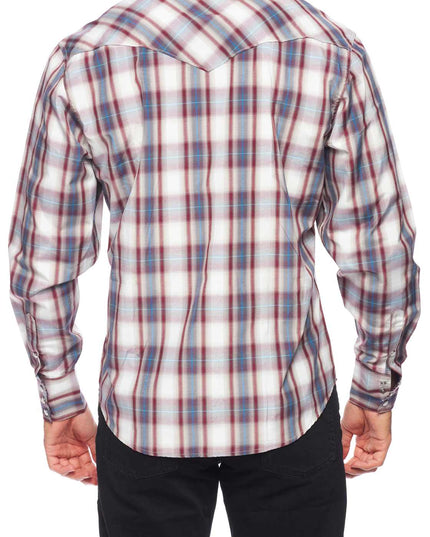 RODEO CLOTHING MEN'S PLAID LONG SLEEVE SNAP PS400l-Sept