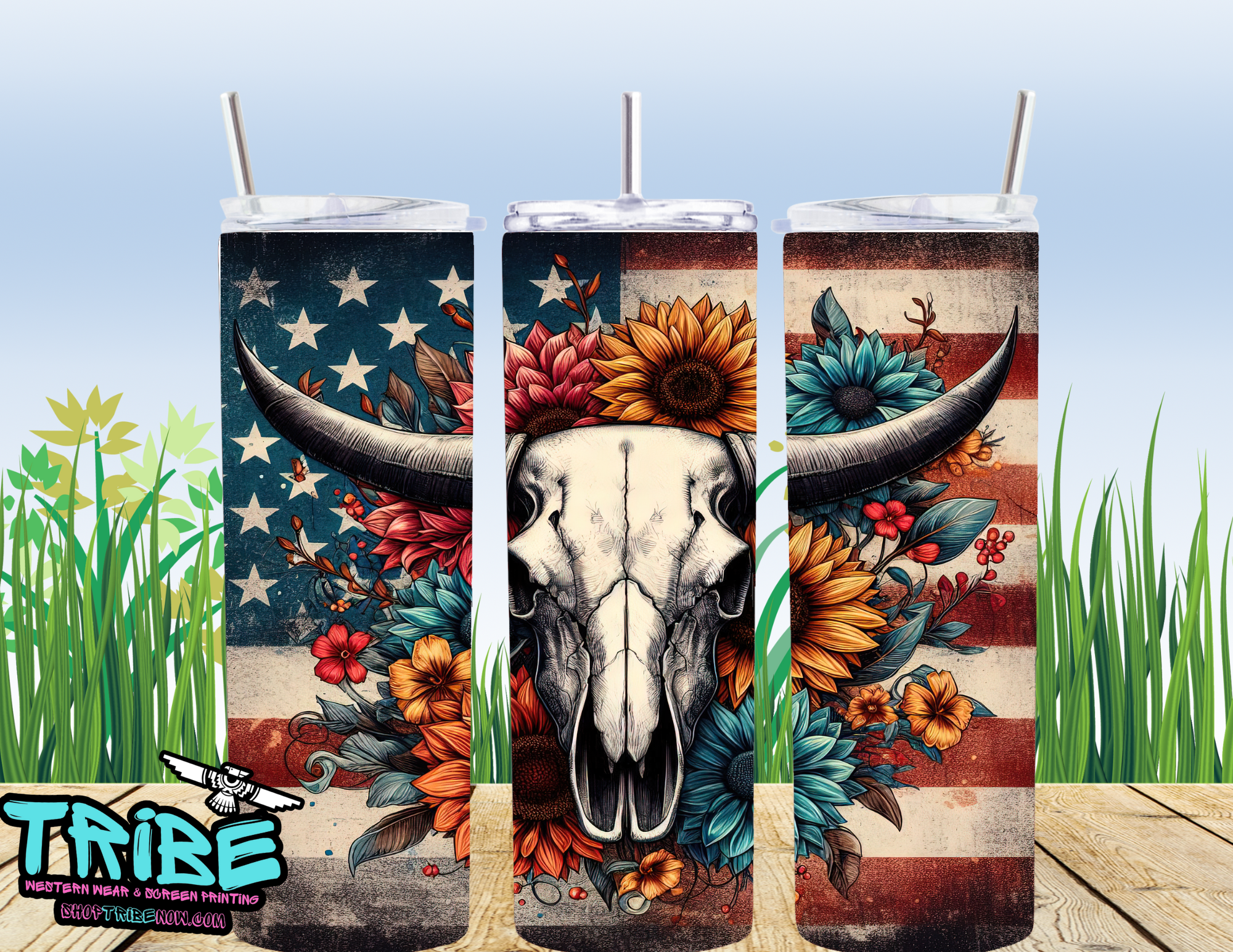 20 Oz Sublimation Tumbler with straw