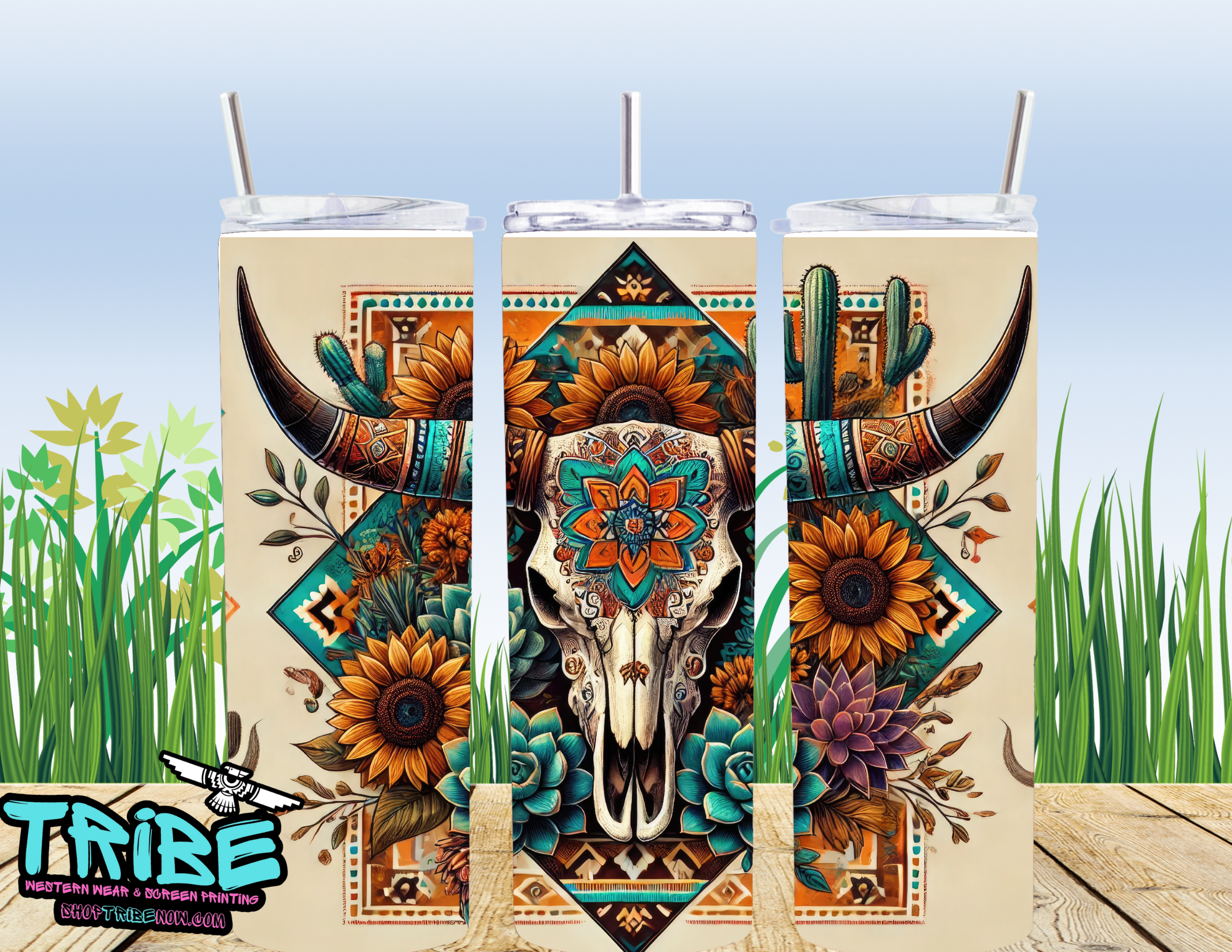 20 Oz Sublimation Tumbler with straw