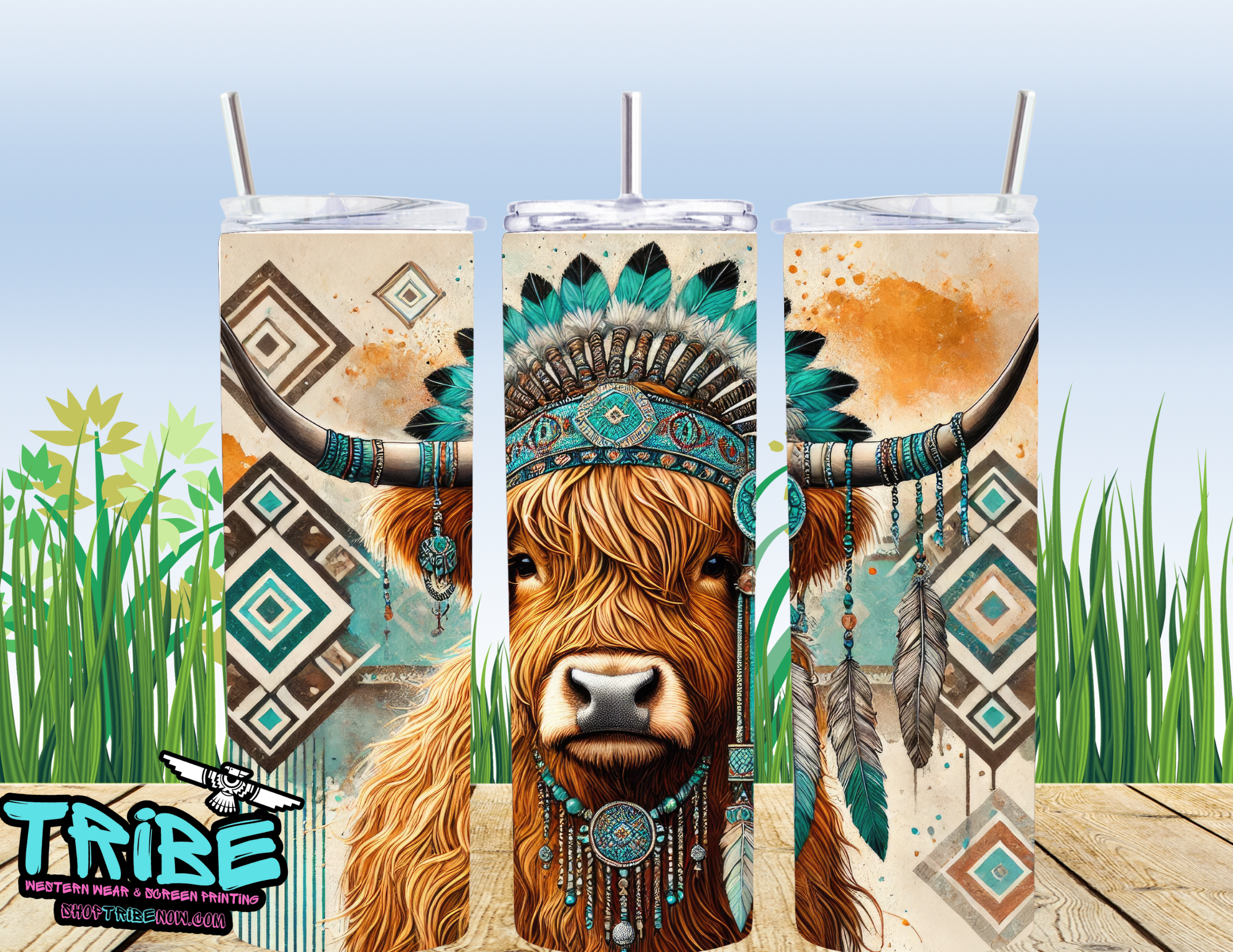 20 Oz Sublimation Tumbler with straw