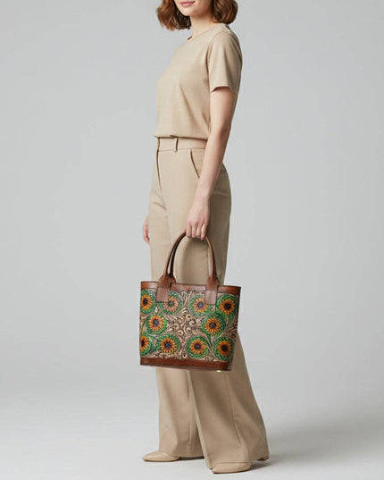 LC-ADBGZ652 Tote Genuine Western Leather Women Bag