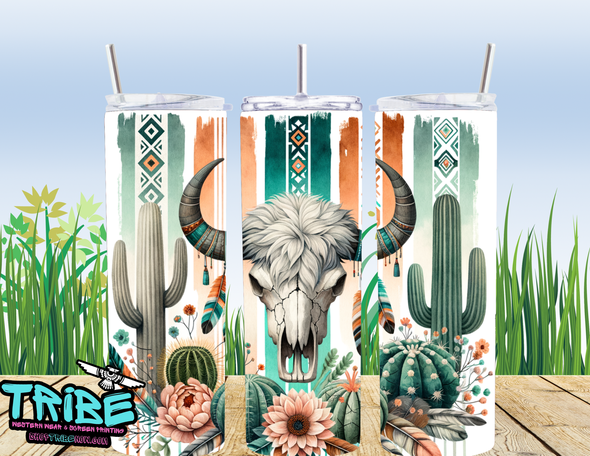 20 Oz Sublimation Tumbler with straw