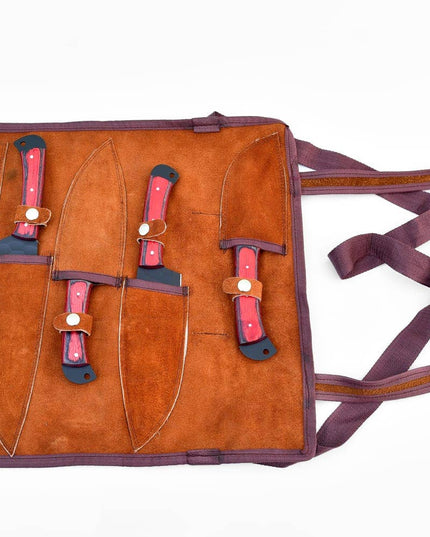 5-Piece  Knife Set / With Leather carry Bag