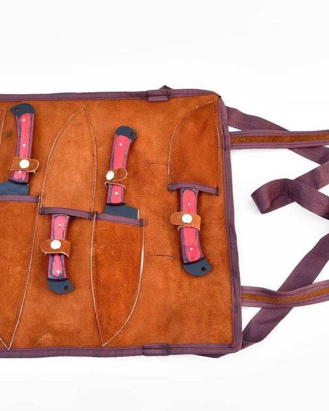 5-Piece  Knife Set / With Leather carry Bag