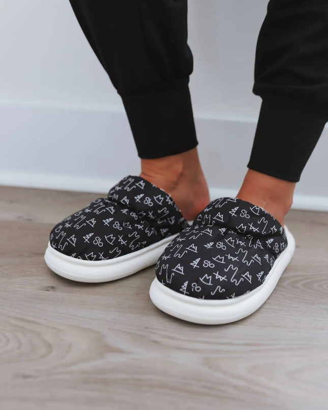 Black Brand Slippers