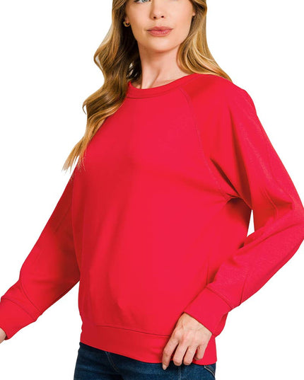 Soft Scuba Crewneck Sweatshirt SI-26756 Zenana