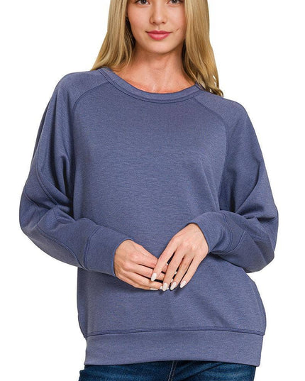 Soft Scuba Crewneck Sweatshirt SI-26756 Zenana