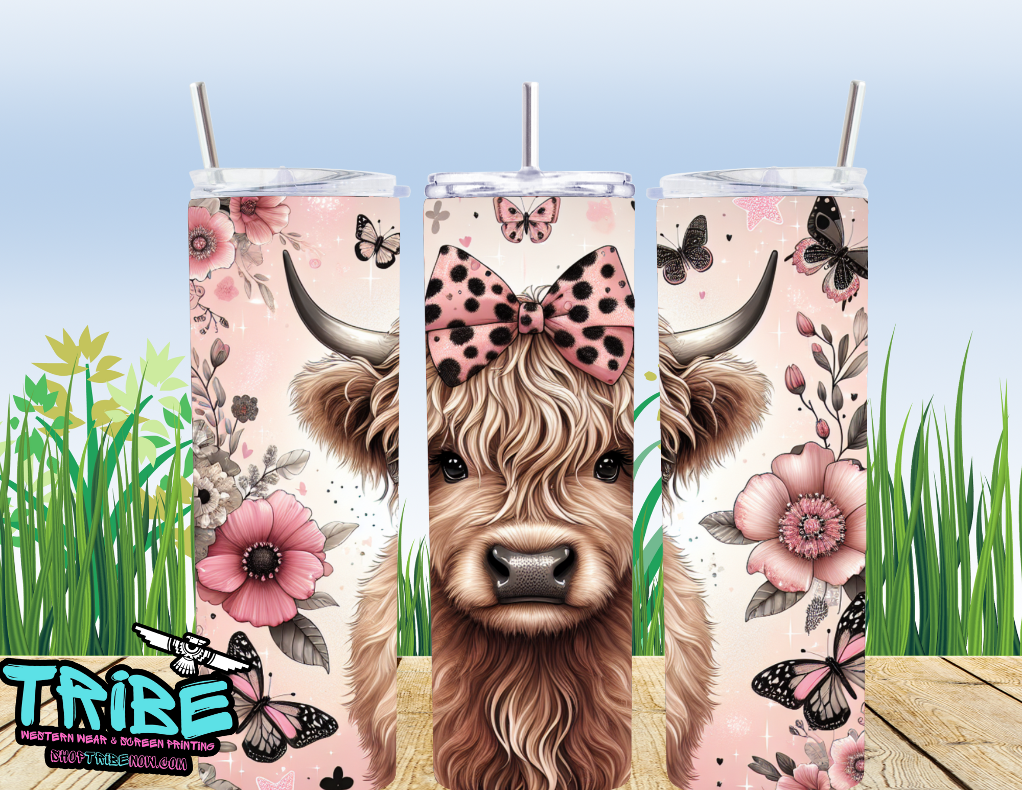 20 Oz Sublimation Tumbler with straw