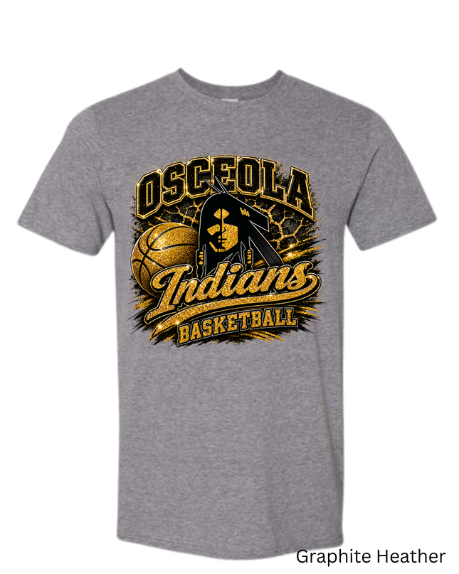 Osceola Indian - Basketball Glitter