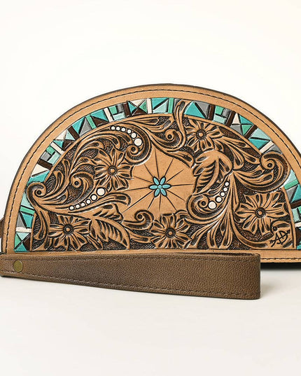 ADBG1433A Taco Hand Tooled Genuine Western Leather Women Bag