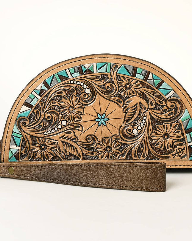 ADBG1433A Taco Hand Tooled Genuine Western Leather Women Bag
