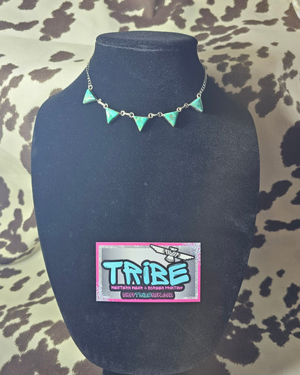 Sterling Silver Banner Necklace