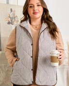 Brown Stripe / 1X / Shell:100%Polyester+Lining:100%Polyester+Filling:100%Polyester