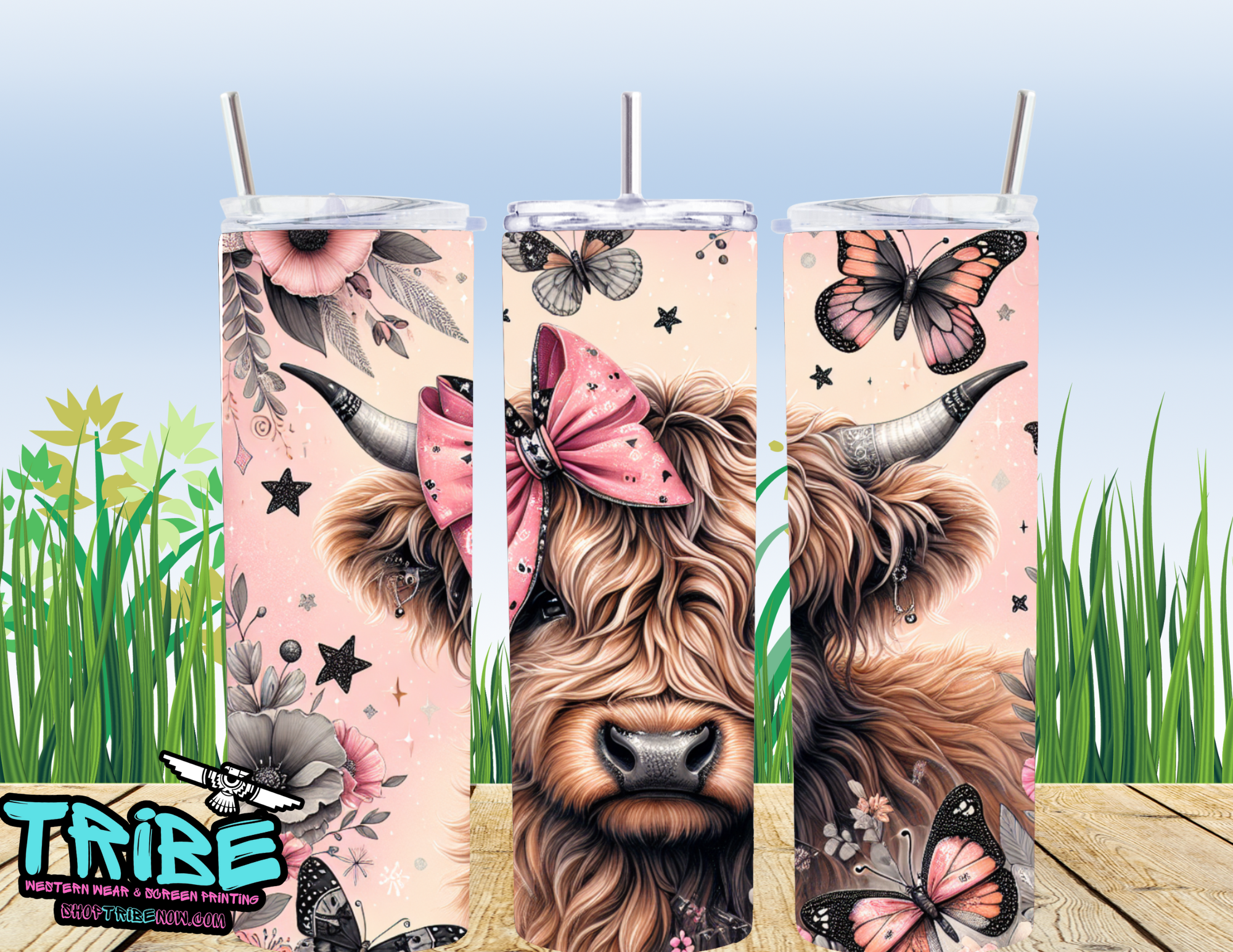 20 Oz Sublimation Tumbler with straw