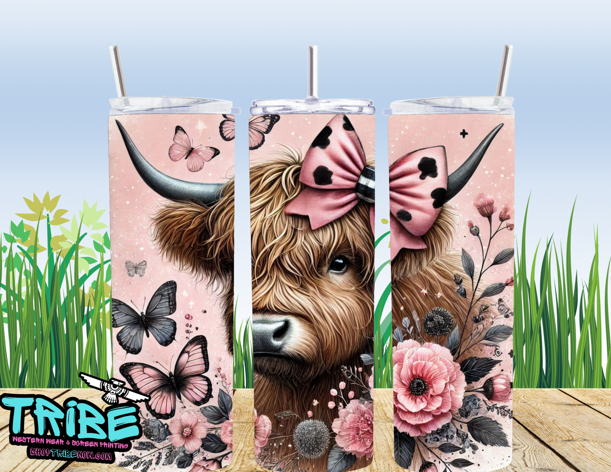 20 Oz Sublimation Tumbler with straw
